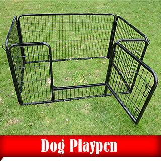 Heavy Duty 4 Panels Pet Playpen Dog Play Exercise Pen Cat Fence