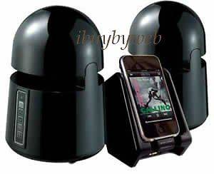   Indoor/Outdoor Waterproof Wireless Speakers w/Transmitter Black