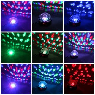 DMX512 Disco DJ Stage Lighting Digital LED RGB Crystal Magic Ball 