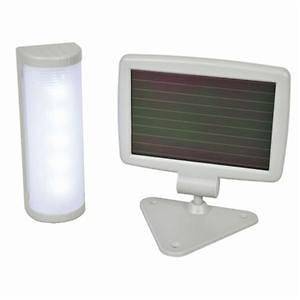 LED Solar Power Shed Light Panel Outdoor w/Battery Upgraded