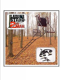 NEW Ladder Stand 2nd Man   Works Great On Big Game Ladder Tree Stands
