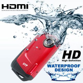 SVP HD 1280x720 Underwater Digital Pocket Camcorder w/ HDMI TV out 