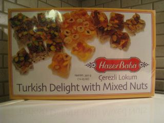   TURKISH DELIGHT WITH MIXED NUTS 450gr 12.25oz(FAMOUS TURKISH BRAND