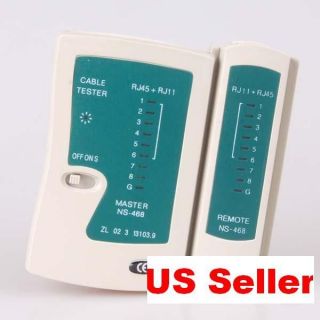 New RJ45 RJ11 Cat5 Cat6 Cable Network LAN Cable Tester