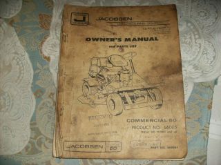   MANUAL vintage 1976 Hard 2 find Tractor Lawn Mower Grass Cutter