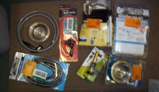 WHOLESALE LOT OF DRAINS, SHOWER HEADS, AND OTHER PLUMBING SUPPLIES 