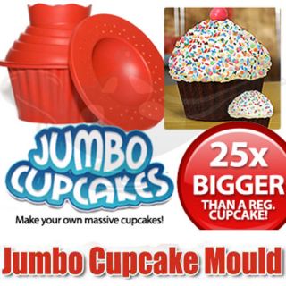 NEW GIANT JUMBO MEGA BIGTOP BIRTHDAY CUPCAKE CUP CAKE SILICONE MOULD 