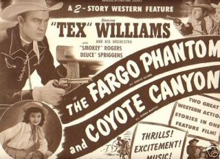 Title Card 1950 FARGO PHANTOM/COYOTE CANYON Tex William