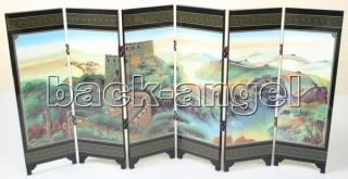 Home Decor Chinese Art Folding 6 Panels Screen &Majestic Great Wall