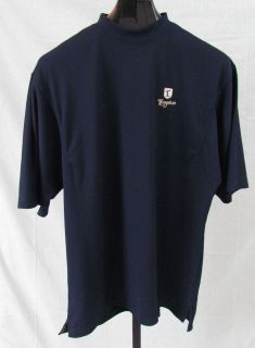 FootJoy Mens Logo Mock Neck Golf Shirt Size Large ~ GREAT