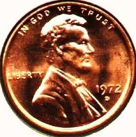 GEM BU 1972 D/D DDO 1c RDCs#1 & #2; 2 Coin Set No Res