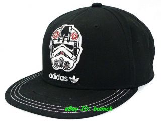   STAR WARS CAP AT AT DRIVER Black White flat brim hip hop ball hat NEW
