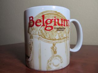 NWT 2010 Starbucks BELGIUM Global Icon Series Coffee Tea Mug