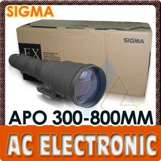 Sigma 300 800mm f/5.6 EX DG APO HSM Lens For Canon+1 Year Warranty