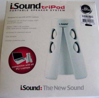 Sound triPod Portable Speaker System~designe​d for use w/all PC 
