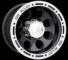 CPP ION Alloys style 174 Wheels Rims 16x10, 6x5.5, black with 