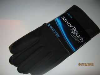Large, Mens Isotoner Fleece Smartouch Gloves NWT