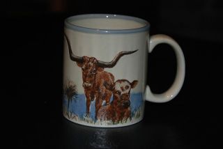   Texas Longhorn Bull Cow Steer Coffee Mug American USA Cowboy Rodeo