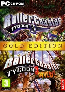 ROLLER COASTER TYCOON 3 GOLD WINDOWS 98/ME/2000/XP (BRAND NEW)