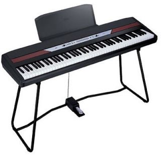 Korg SP250 Black SP250BK 88 Key Digital Piano with Stand   Recertified 