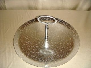 Vintage Kensington Hammered Aluminum Tray with Handle