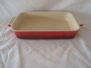   rectangular baking pan dish red le creuset expedited shipping