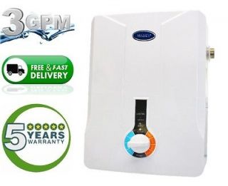 Tankless Hot Water Heater Electric 3.0 GPM 1 2 Bath House On demand 