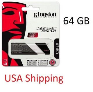 Kingston 64GB DataTraveler Elite USB 3.0 Flash Memory Pen Drive Model 