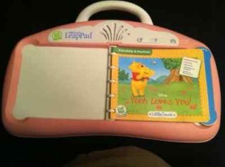 LeapFrog Pink Little Touch LeapPad with 2 books/cartridges  Exc. Used 