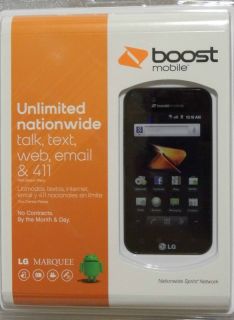 LG Marquee LS855   4GB   Black Boost Mobile Android Smartphone CDMA 