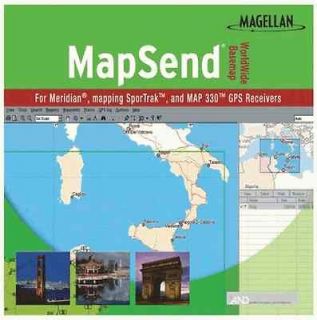 Magellan Mapsend Worldwide Basemap Mapping Software For Map 330 GPS 
