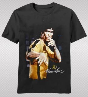 NEW Bruce Lee Yellow Jumpsuit Classic Signature Official Icon Adult T 