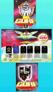 GORF 1981 Bally Midway Arcade Flyer ORIGINAL