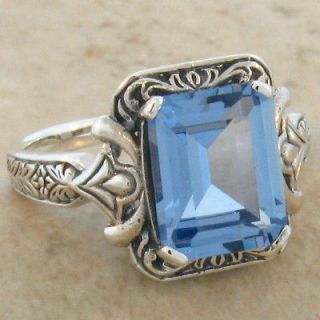 antique aquamarine rings in Vintage & Antique Jewelry