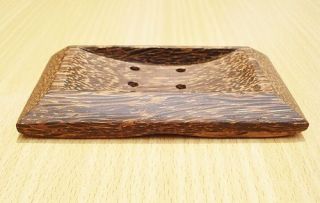 Wooden Soap Dish Soap Holder Saver Hand Craft Palm Wood