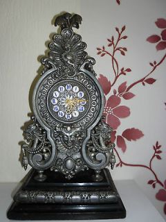Antique Lenzkirch mantel clock 130 years old