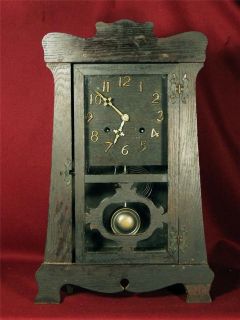 Nice Antique New Haven Mission Clock   Circa 1910   Movement Serviced