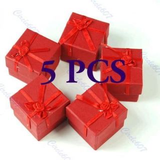 Pcs Jewellery Jewelry Gift Box Case for Ring Square Red