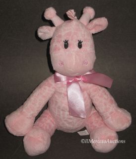 FIRST & MAIN Plush Pink JINGLES GIRAFFE Stuffed BABY Girls Cuddle Toy 