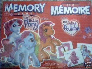My Little Pony MLP Memory Game No reading learning NEW