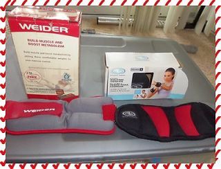 SET 4 LB ANKLE AND 2 LB WRIST WALKING WEIGHTS WEIDER ATHLETIC WORKS 