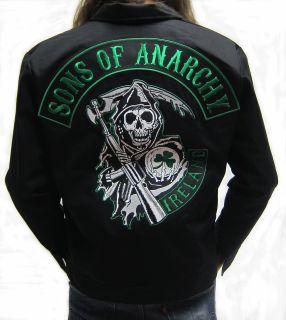 Sons of Anarchy SOA Mens Ireland Irish Mechanic Jacket