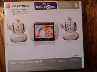 NEW MOTOROLA Remote Wireless Video Baby Monitor with 2 Cameras MBP 36 