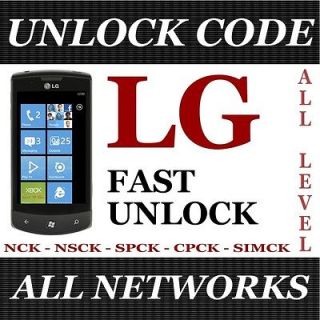 Unlock Code 4 T Mobile USA LG GS170 GD570 GD580 dLITE