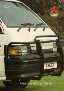 Mitsubishi L300 Van & L200 Pick Up 2WD 4WD 1994 95 UK Market Sales 
