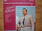 MARIO LANZA HIS GREATEST HITS FROM OPERETTAS & MUSICALS VOLUME 2 
