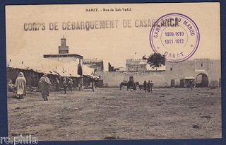 1910s MOROCCO MAROC PPC CORPS DE DEBARQUEMENT CASA
