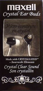 Maxell Crystal Black In Ear Ear Buds (3033)
