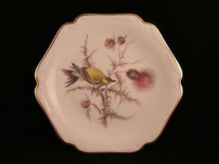 Set of 6 Vintage Mitterteich Bavaria Germany Bird Plates