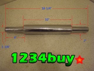 New All Stainless Steel Professional Weight Rolling Pin 18 1/4